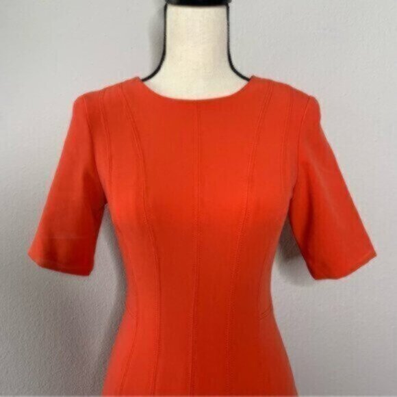 NWT Banana Republic Orange Panel Fit & Flat Sheath Office Dress - Picture 5 of 11